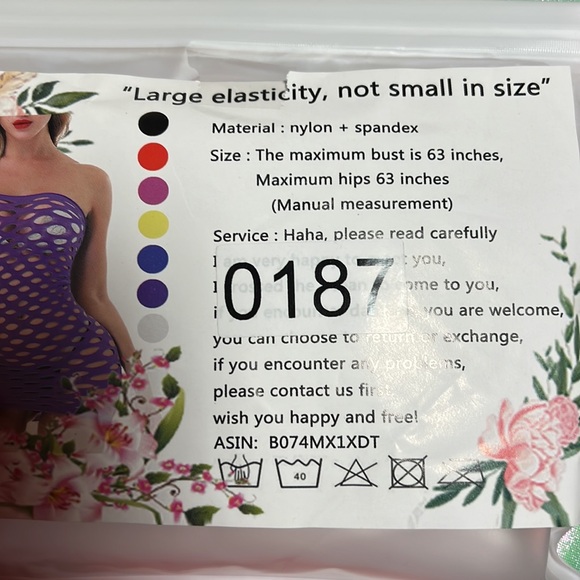 New red one piece Bodysuit - Picture 6 of 6